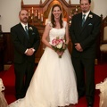 The bride and groomsmen
